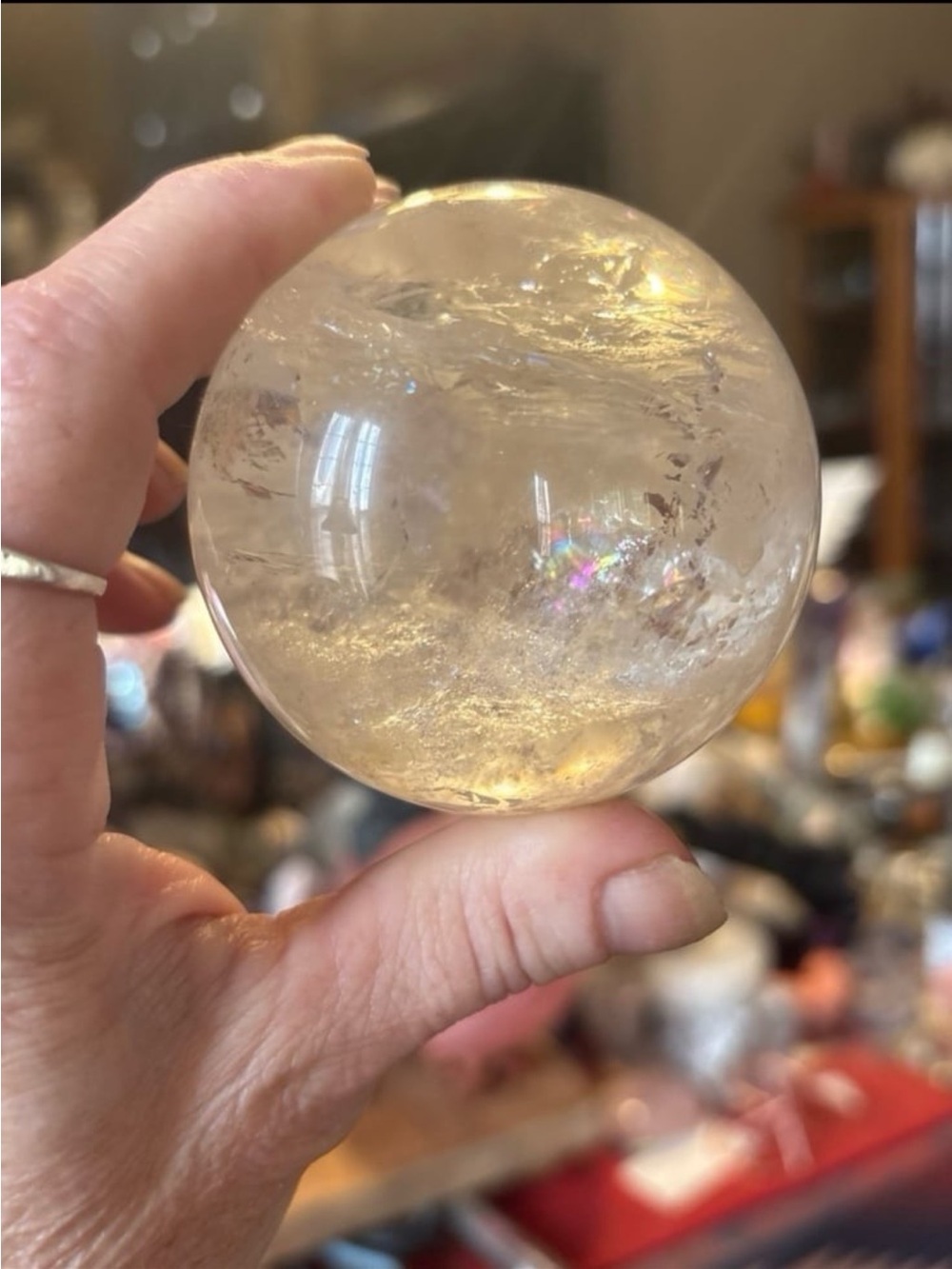 Clear Crystal Sphere - Picture 3 of 7